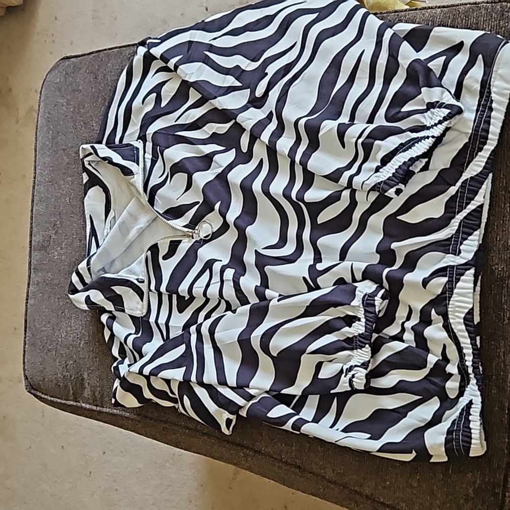 Zebra Print Pullover